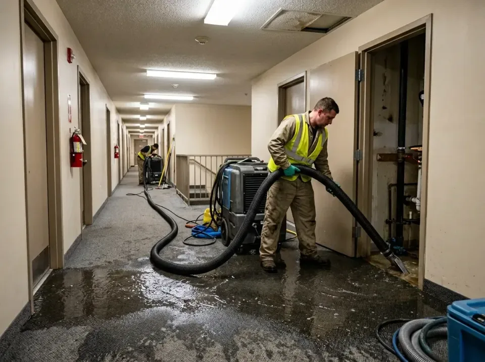 multi-unit-apartment-hallway-f-005 — frequently asked questions, Emergency Burst Pipe Water Extraction & Removal in Zion, IL